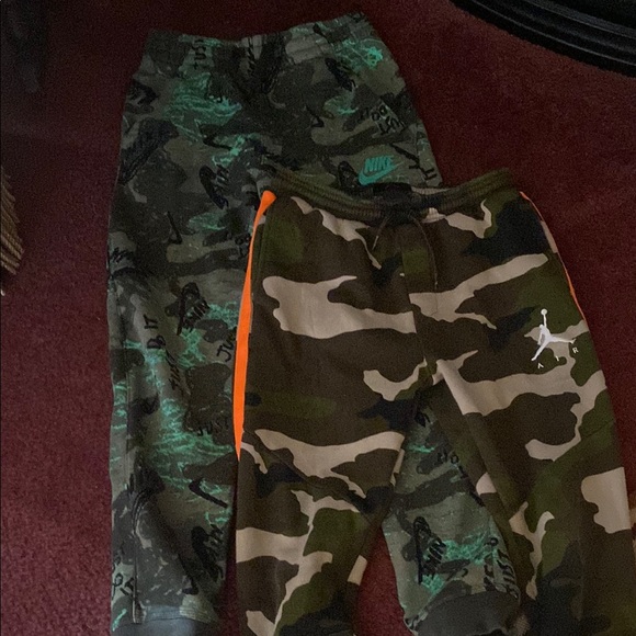 Nike and Jordan Camo Joggers new condition - Picture 1 of 8